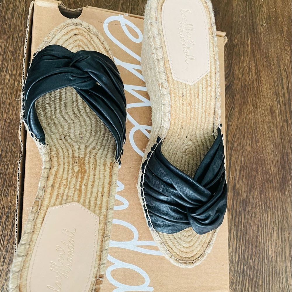 Loeffler Randall Blanche Black Espadrilles with Bow Detail EUC/with original box - Picture 6 of 13